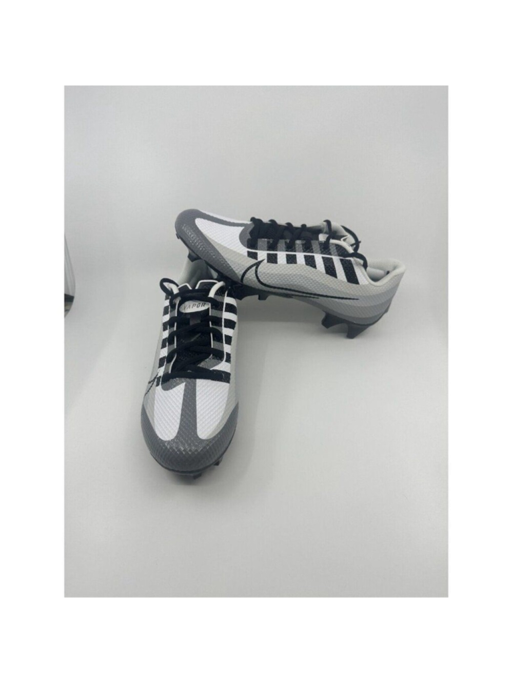 Nike Vapor Edge Speed 360 Football Cleats Black Grey Mens Size 8.5 DQ5110-100